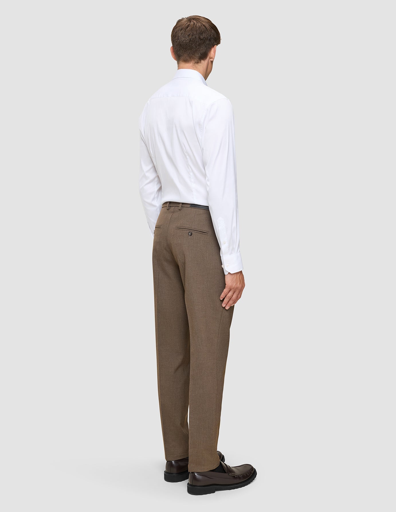 Essential Suit Pants Regular Saddle Brown Melange